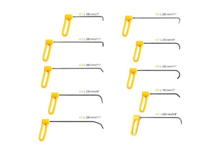 PDR Tool Set «0.15 inch 4 ММ YELLOW» rods with adjustable handle Carepoint