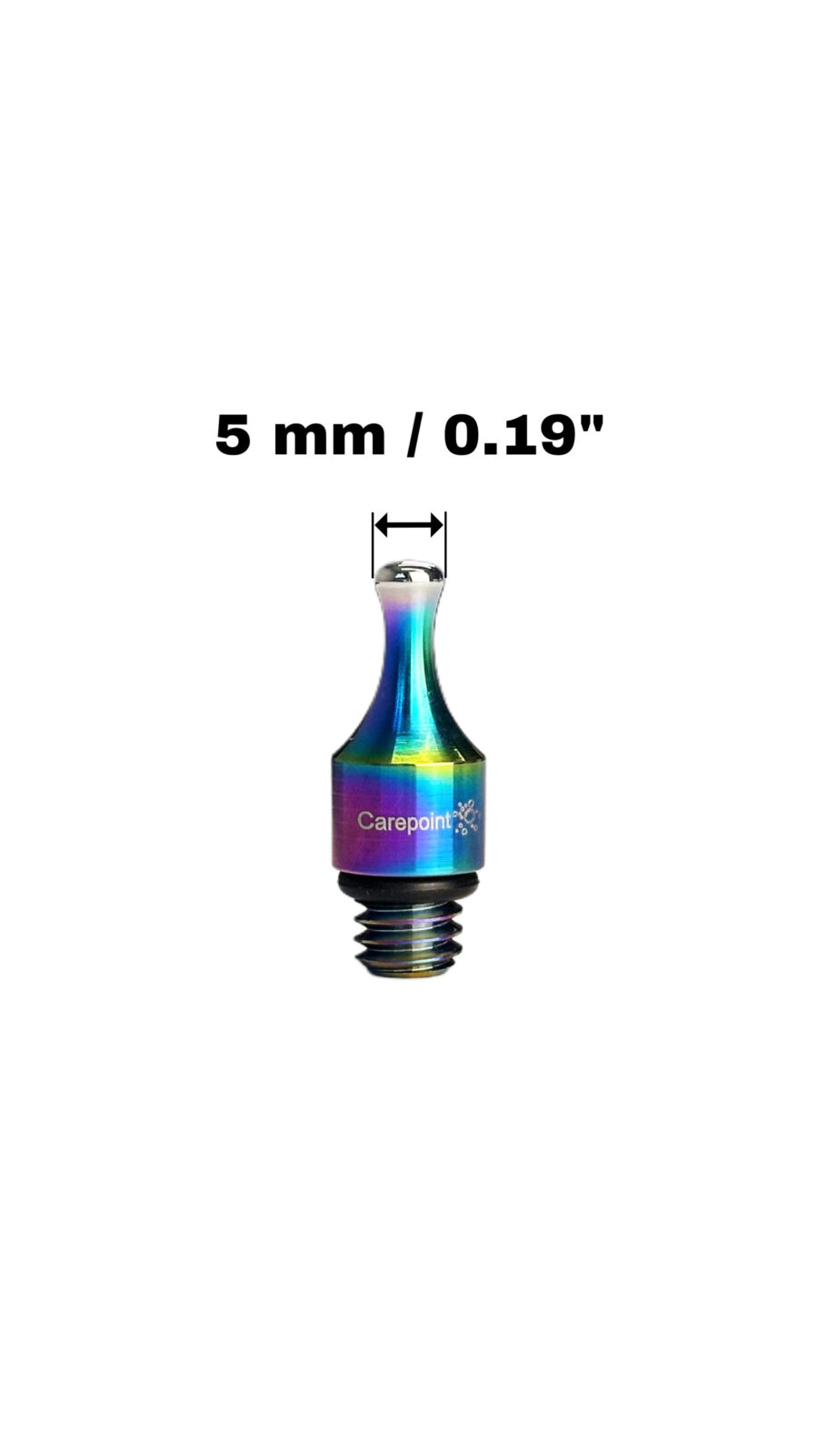 PDR Interchangeable titanium tip "SPHERE" 5/16" Carepoint 1502