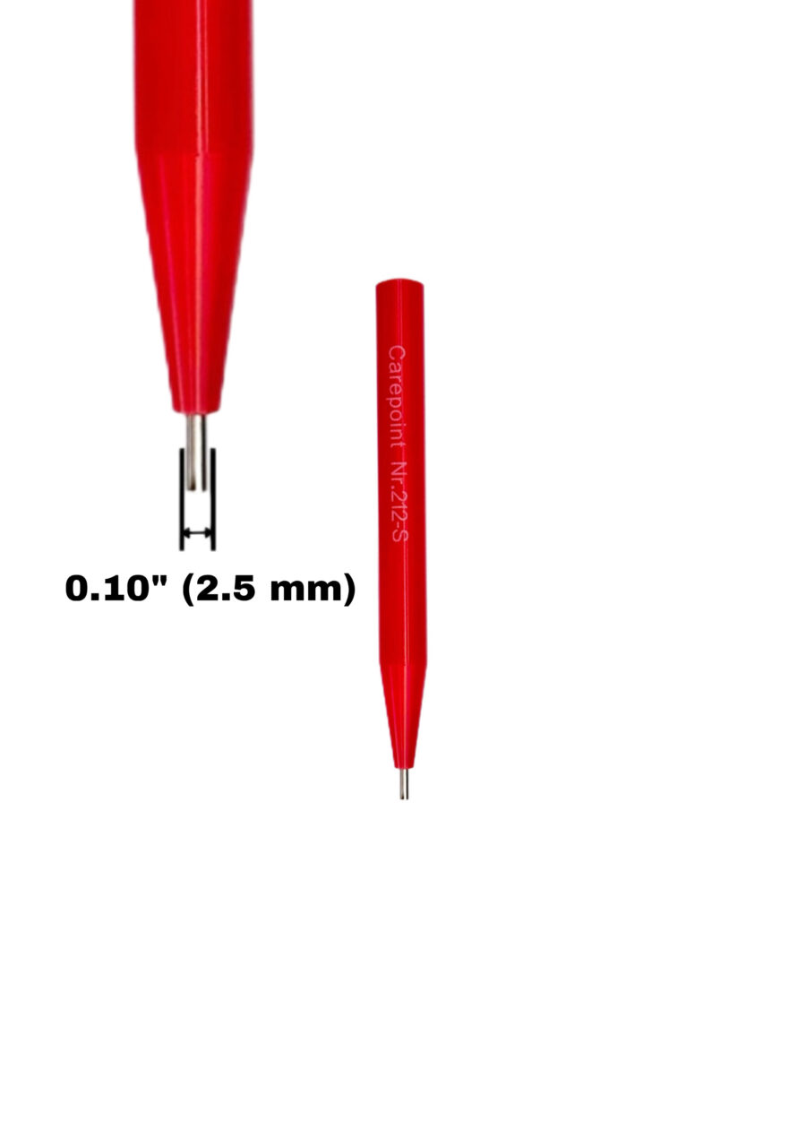 Carepoint 212-S PDR Fluoroplastic knockdown with titan tip 120mm/4,7"