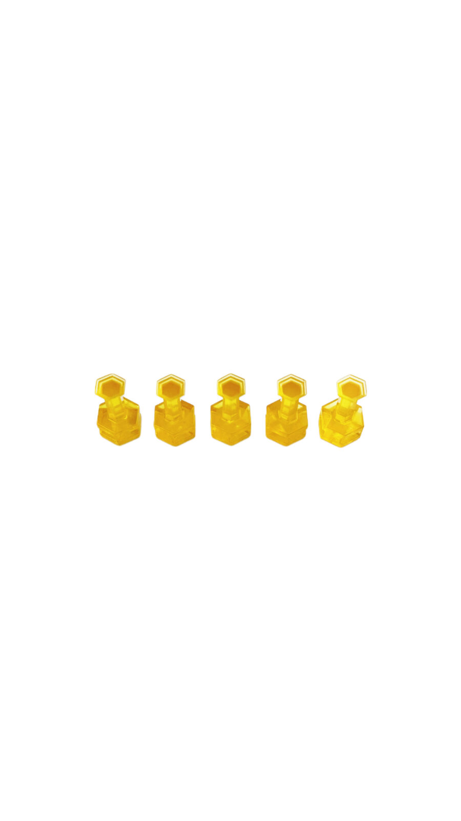 Keco Gold Hex Tabs 9 mm 5 pcs 1702