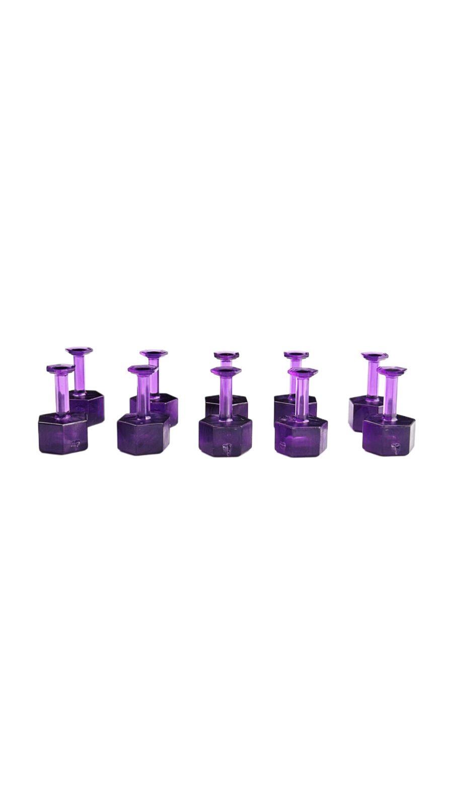 Keco Purple Hex Tabs 8 mm 10 pcs 1701