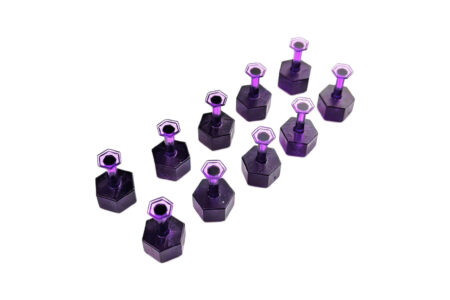 Keco Purple Hex Tabs 8 mm 10 pcs 1701