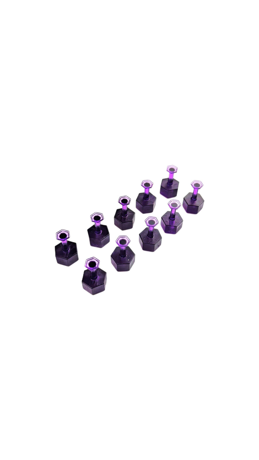 Keco Purple Hex Tabs 8 mm 10 pcs 1701