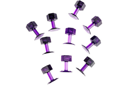 Keco Purple Hex Tabs 16mm 10 pcs 1706