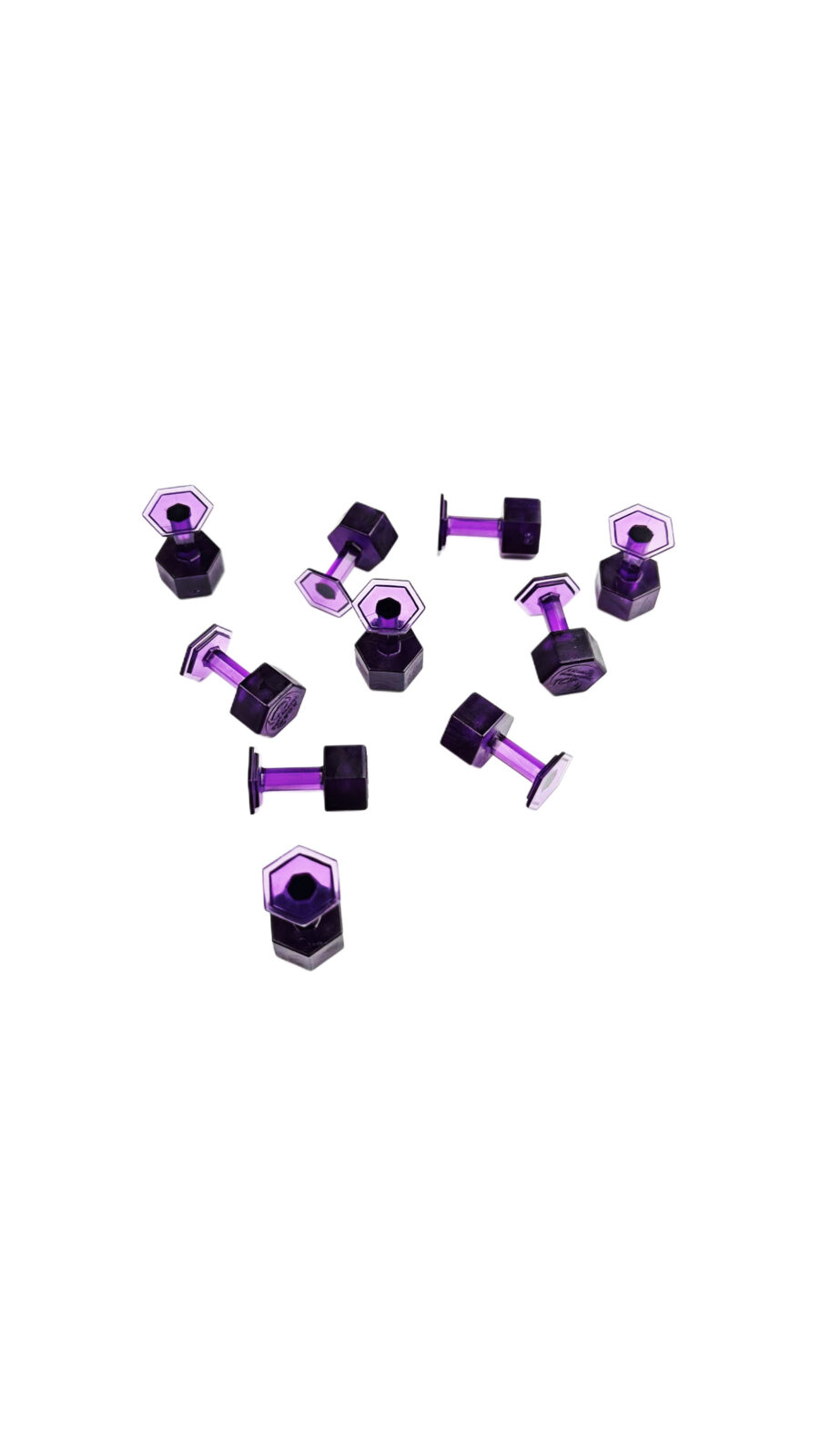 Keco Purple Hex Tabs 14mm 10 pcs 1707