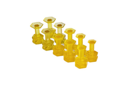 Keco Gold Hex Tabs 10 pcs 1709