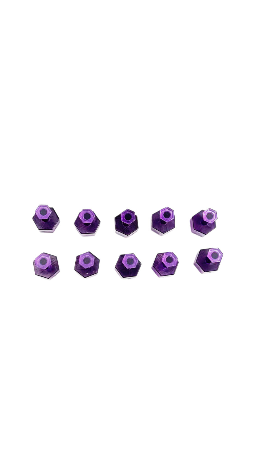 Keco Purple Hex Tabs 8 mm 10 pcs 1701