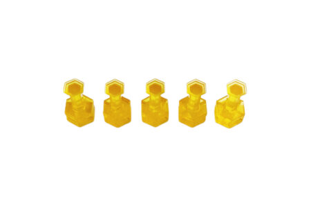 Keco Gold Hex Tabs 9 mm 5 pcs 1702